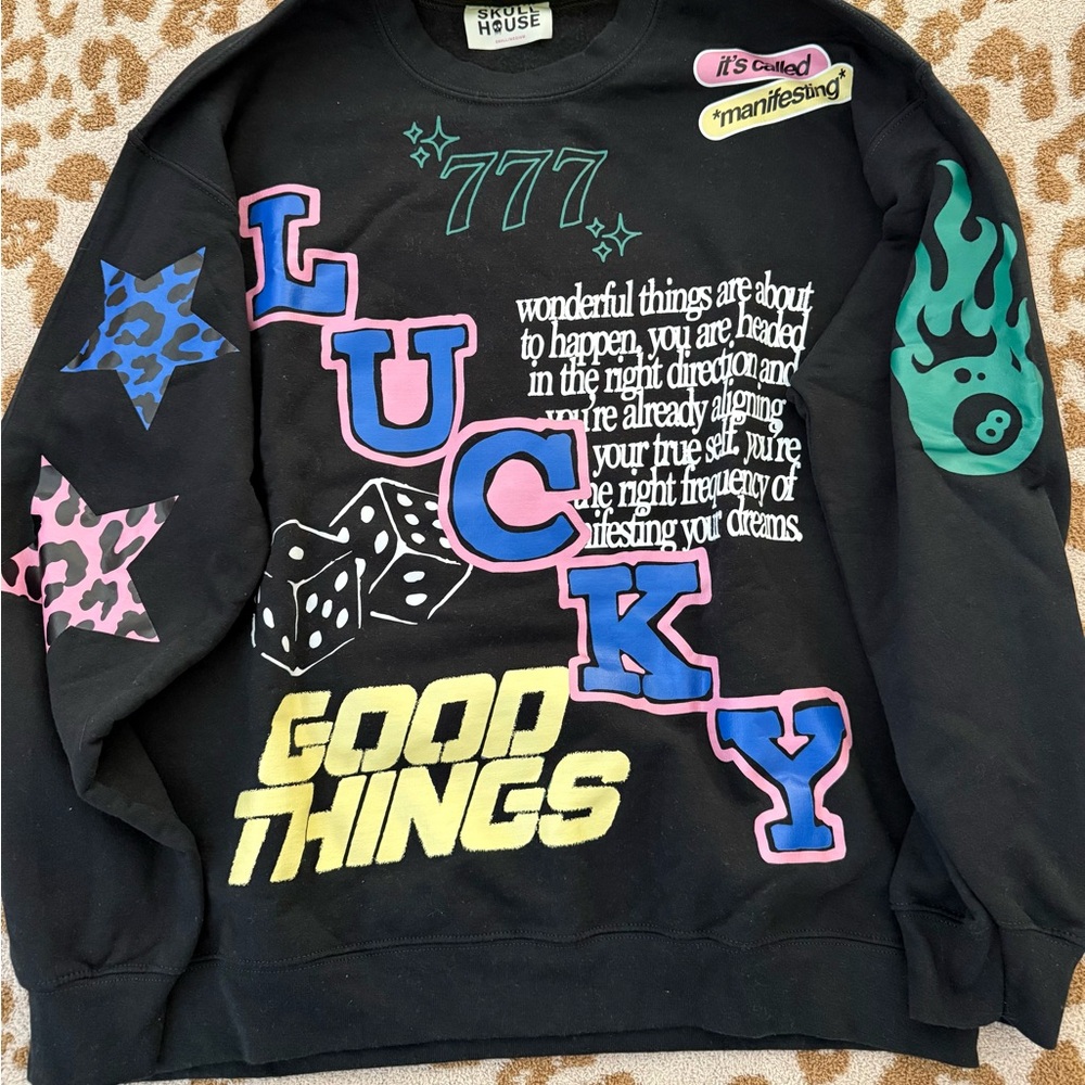 SKULLHOUSE DESIGNS Lucky Good Things Graphic Sweatshirt